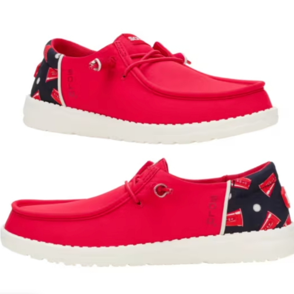 Hey Dude Womens RED SOLO CUP SHOES - Picture 2 of 2